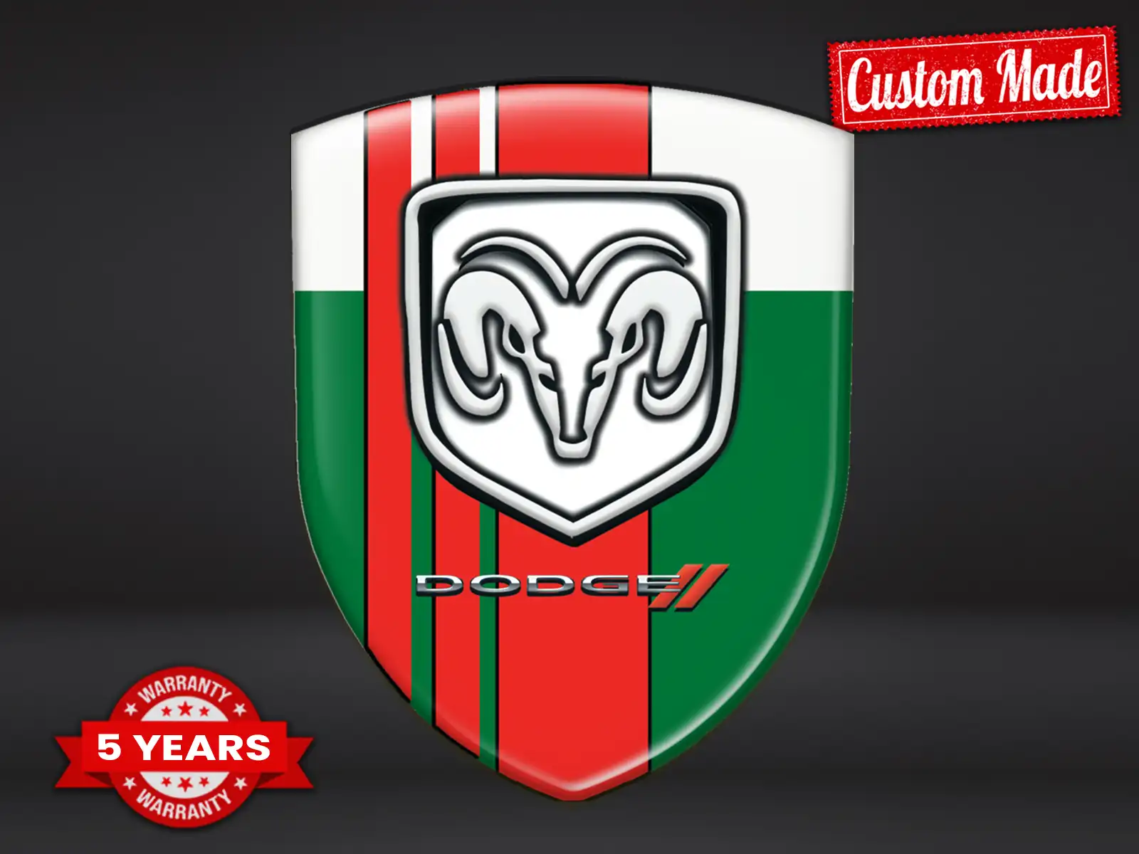 Dodge Resin domed stickers Exclusive Design High-End Badges